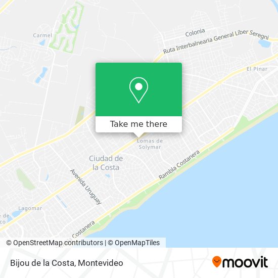 Bijou de la Costa map