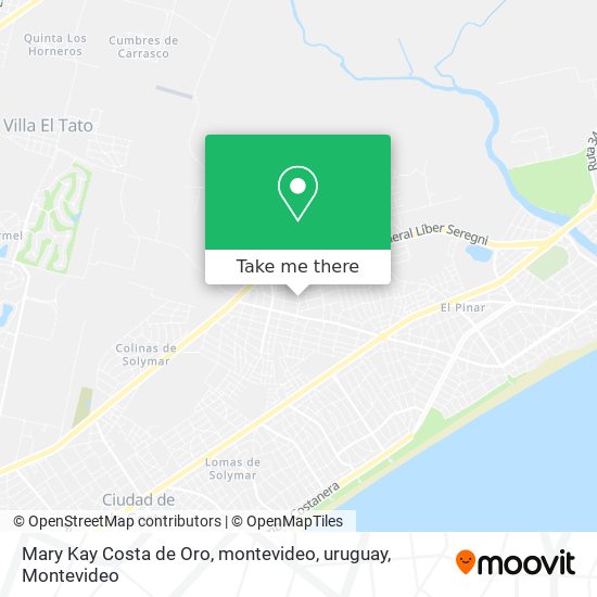 Mary Kay Costa de Oro, montevideo, uruguay map