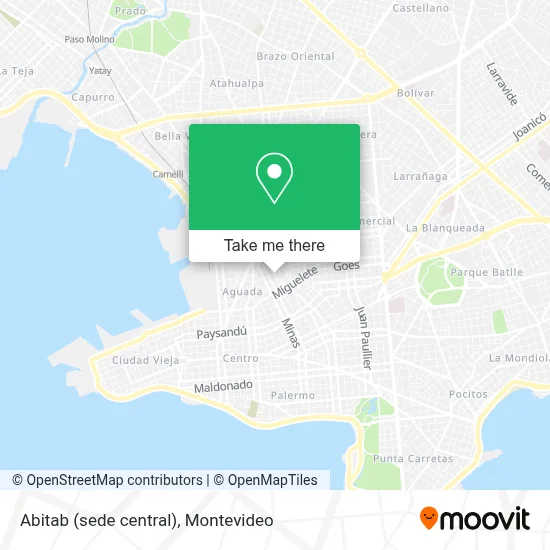 Mapa de Abitab (sede central)