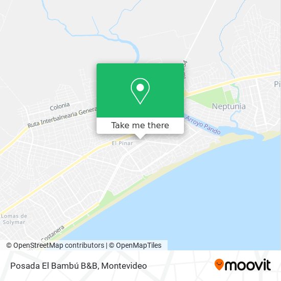 Posada El Bambú B&B map