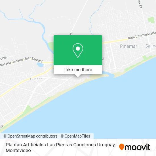 Mapa de Plantas Artificiales Las Piedras Canelones Uruguay