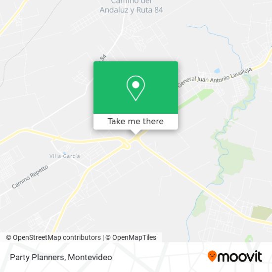 Party Planners map