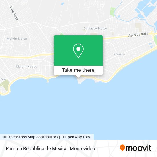 Rambla República de Mexico map