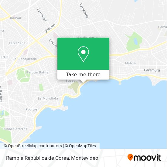 Rambla República de Corea map