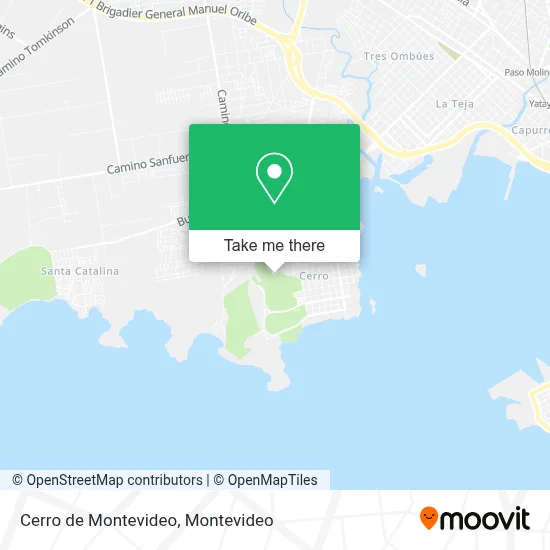 Cerro de Montevideo map