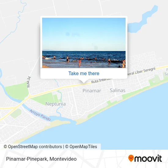 Pinamar-Pinepark map