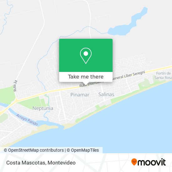 Costa Mascotas map