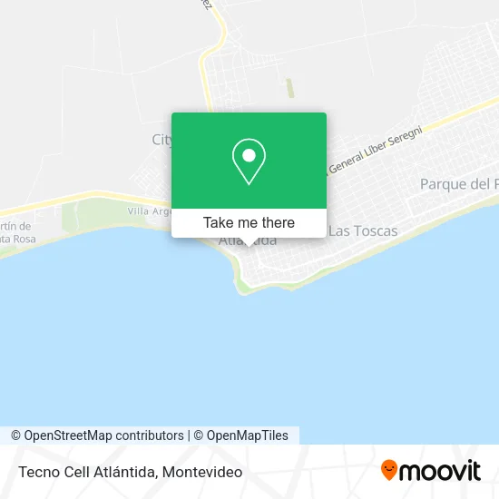 Tecno Cell Atlántida map