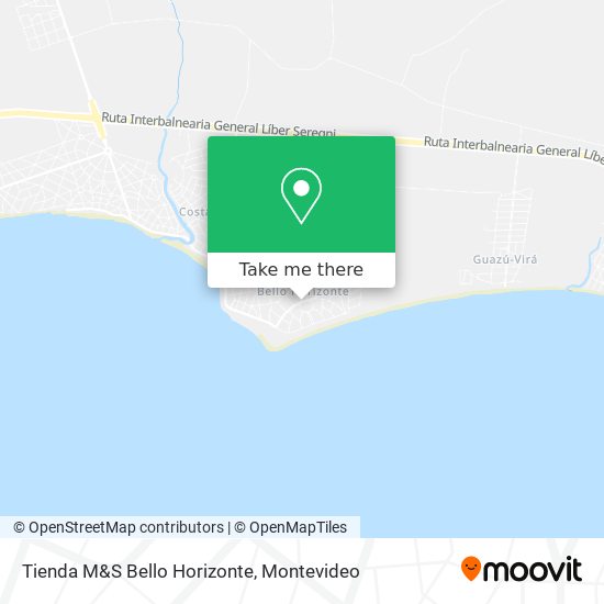 Mapa de Tienda M&S Bello Horizonte