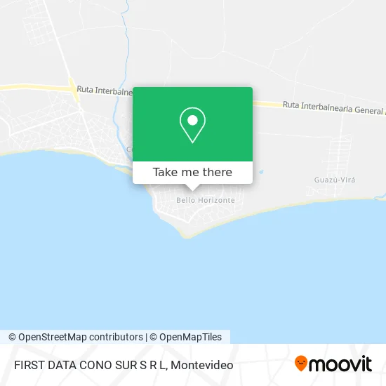 FIRST DATA CONO SUR S R L map