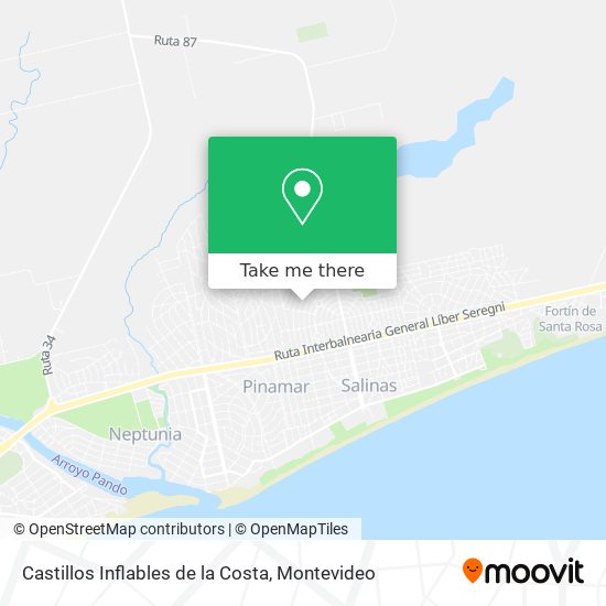 Castillos Inflables de la Costa map