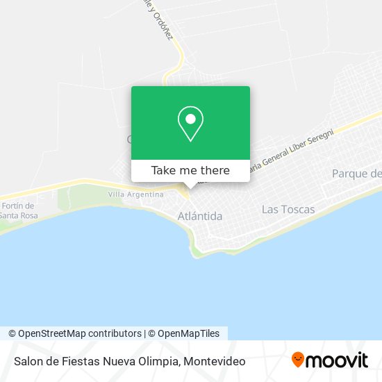 Mapa de Salon de Fiestas Nueva Olimpia