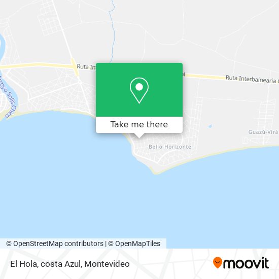 El Hola, costa Azul map