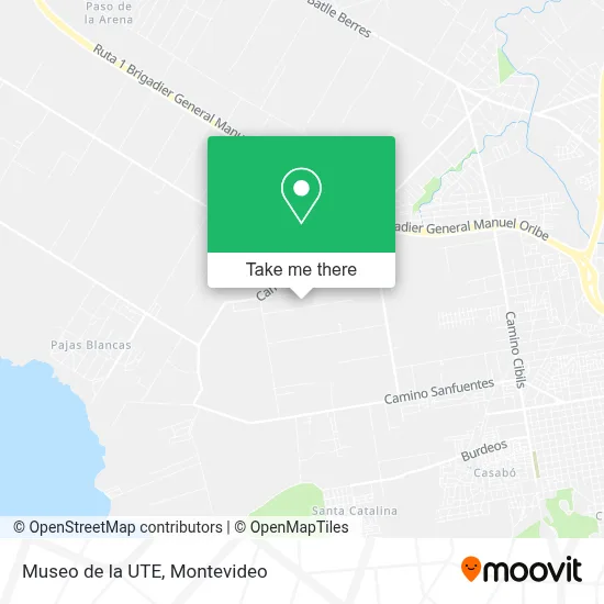 Museo de la UTE map