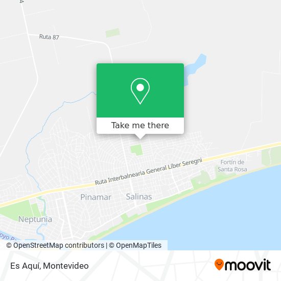 Mapa de Es Aquí