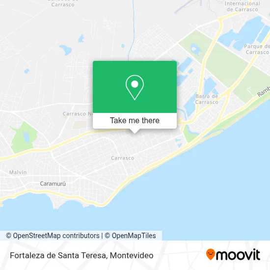 Mapa de Fortaleza de Santa Teresa