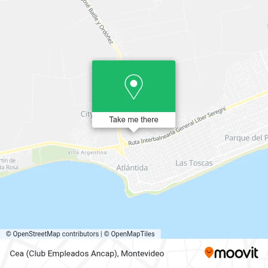 Cea (Club Empleados Ancap) map