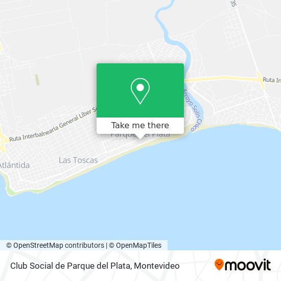 Mapa de Club Social de Parque del Plata