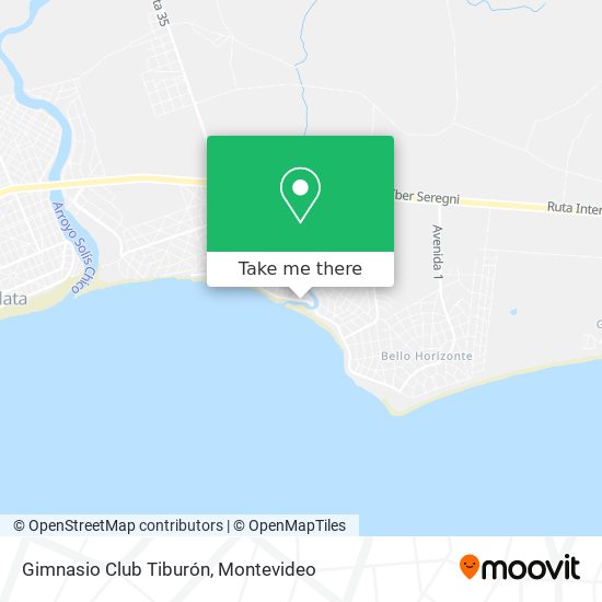 Gimnasio Club Tiburón map
