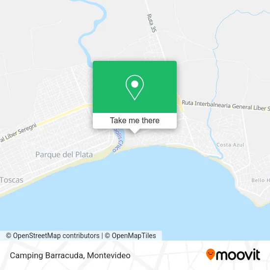 Camping Barracuda map