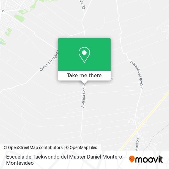 Mapa de Escuela de Taekwondo del Master Daniel Montero