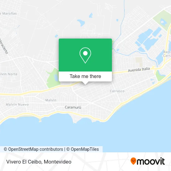 Vivero El Ceibo map