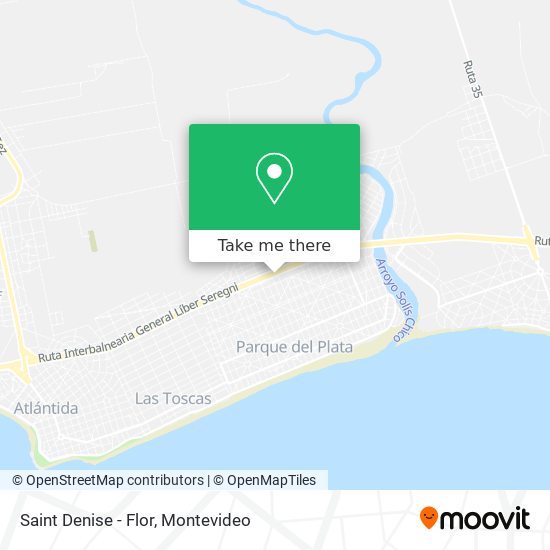 Mapa de Saint Denise - Flor
