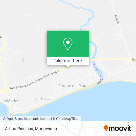 Mapa de Artico Piscinas