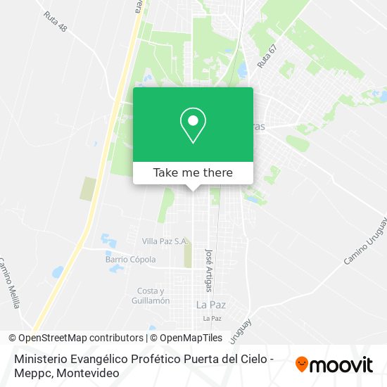 Mapa de Ministerio Evangélico Profético Puerta del Cielo - Meppc