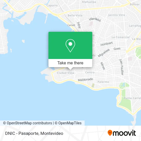 Mapa de DNIC - Pasaporte