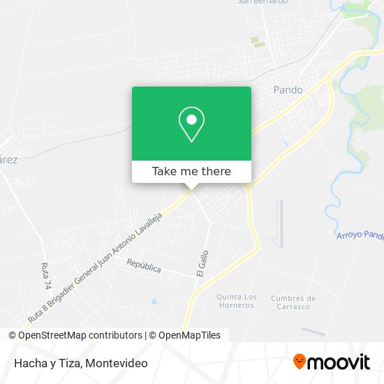 Mapa de Hacha y Tiza