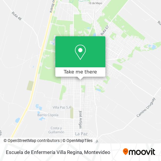 Escuela de Enfermería Villa Regina map