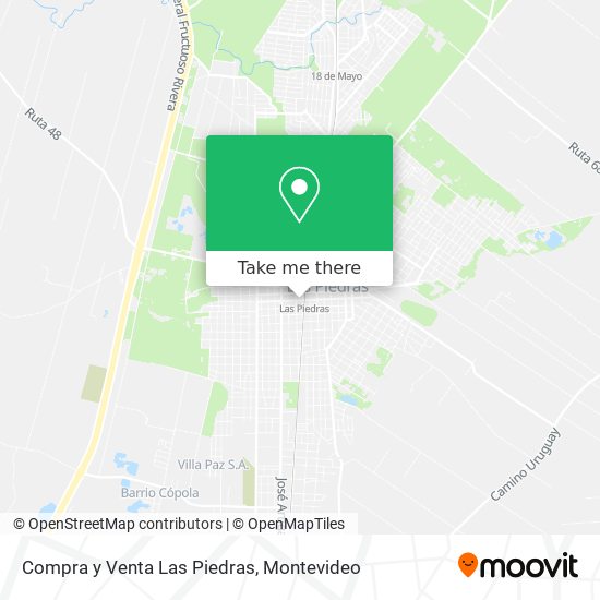 Mapa de Compra y Venta Las Piedras