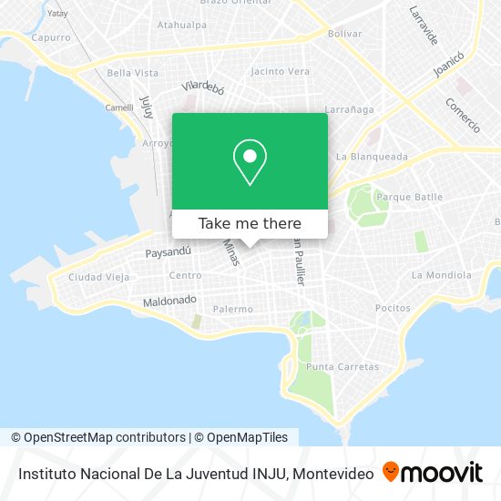Mapa de Instituto Nacional De La Juventud INJU