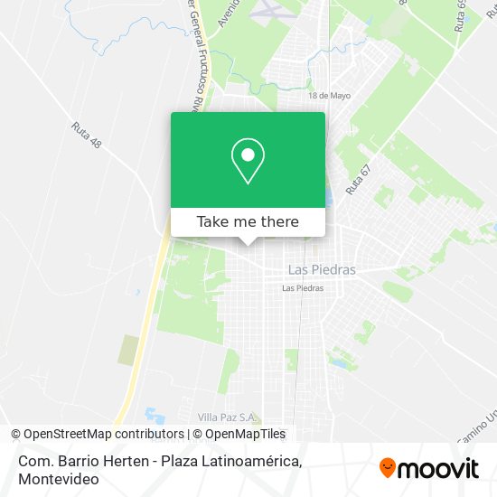 Mapa de Com. Barrio Herten - Plaza Latinoamérica