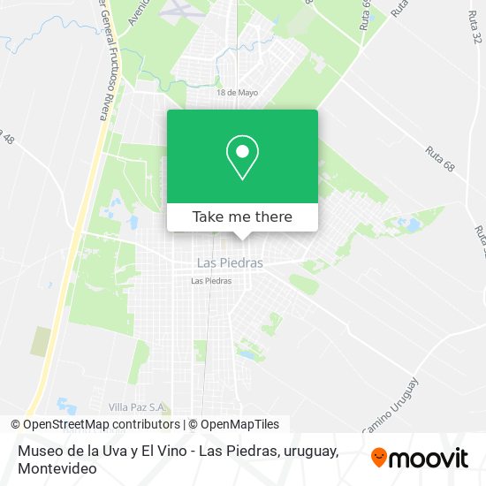 Museo de la Uva y El Vino - Las Piedras, uruguay map