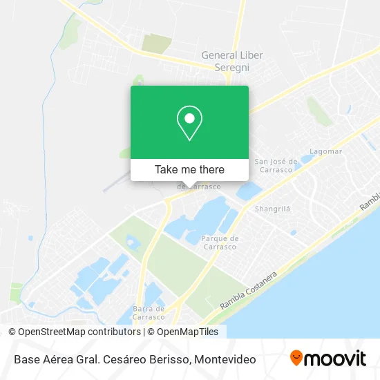 Mapa de Base Aérea Gral. Cesáreo Berisso