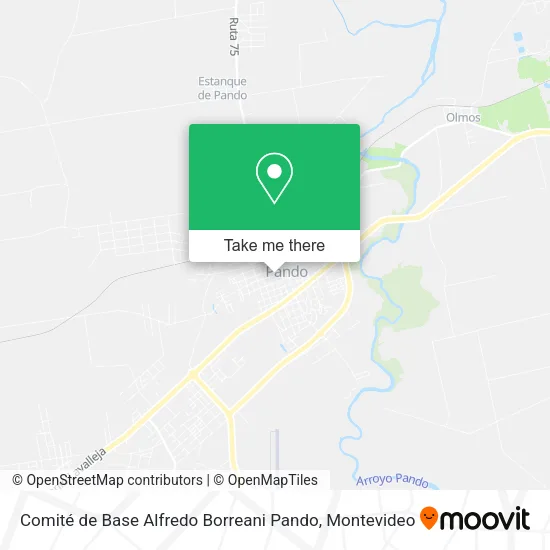 Mapa de Comité de Base Alfredo Borreani Pando