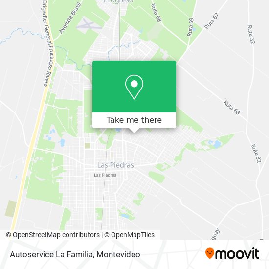 Autoservice La Familia map