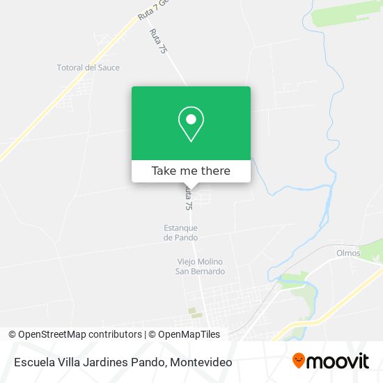 Escuela Villa Jardines Pando map