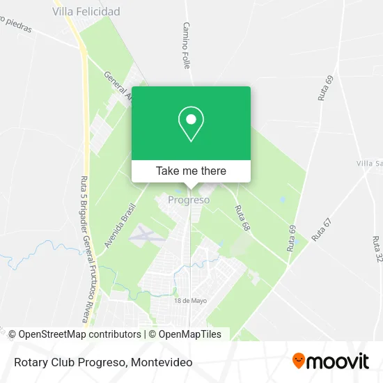 Rotary Club Progreso map