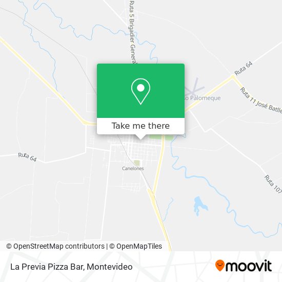 La Previa Pizza Bar map