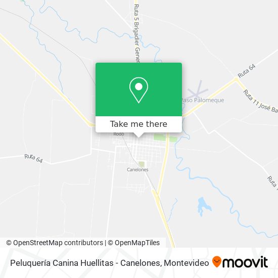 Peluquería Canina Huellitas - Canelones map