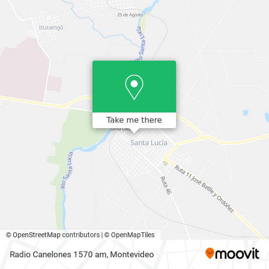 Radio Canelones 1570 am map