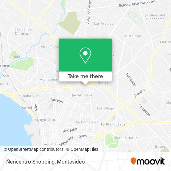 Ñericentro Shopping map