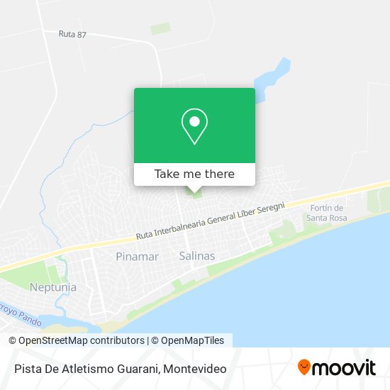 Pista De Atletismo Guarani map