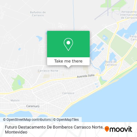 Futuro Destacamento De Bomberos Carrasco Norte map