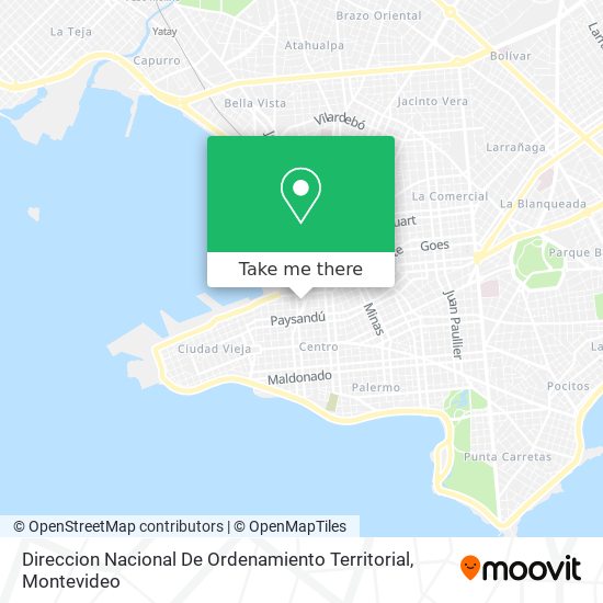 Mapa de Direccion Nacional De Ordenamiento Territorial