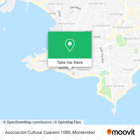 Mapa de Asociación Cultural Cuareim 1080