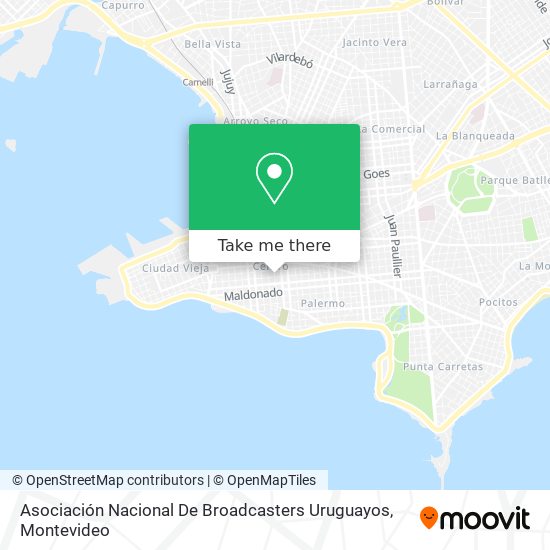 Asociación Nacional De Broadcasters Uruguayos map